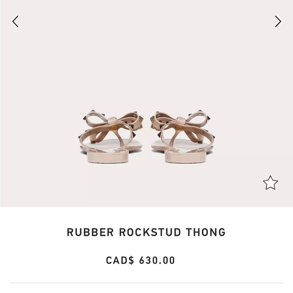 VALENTINO RUBBER ROCKSTUD THONG - Picture 6 of 8